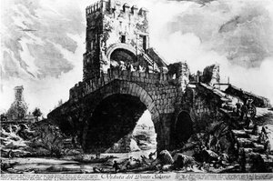 Ansicht der Ponte Salario, aus der Serie 